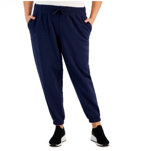 ID Pull-On Fleece Lined Jogger Pants, Navy, Plus Size 3X New w/Tag - Picture 5 of 5